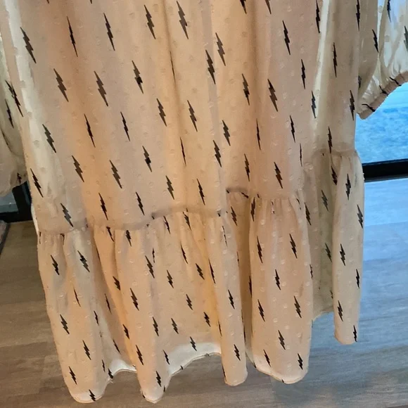 NWT ee:some Lightening Bolt Tiered Dress |Size Small - Picture 12 of 12